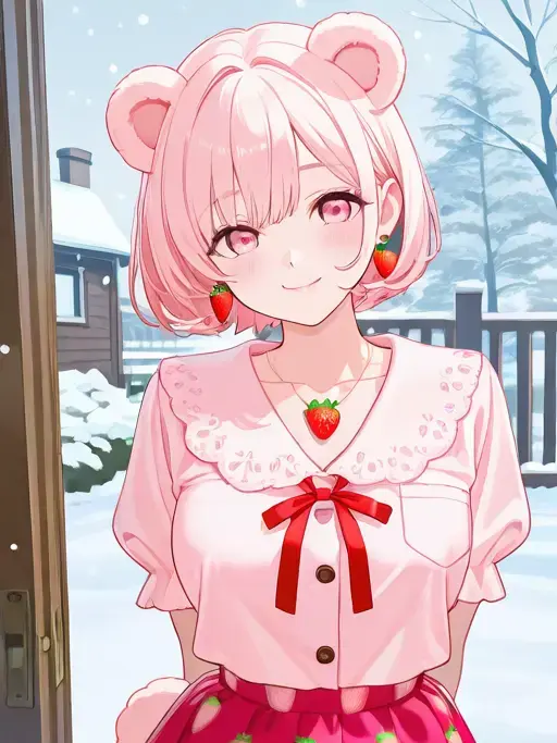 nekowaiyasi의 恩返しに来た苺熊がうちに来てた件