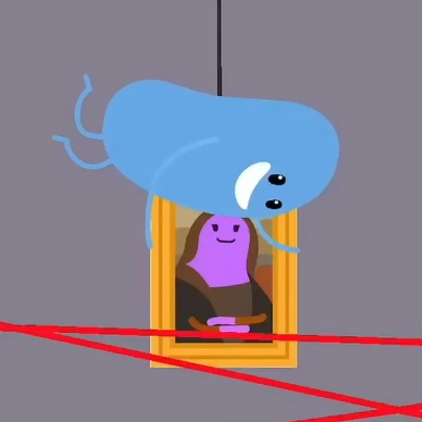 Hapless의 프랑스 박물관 그림을 훔친 던스