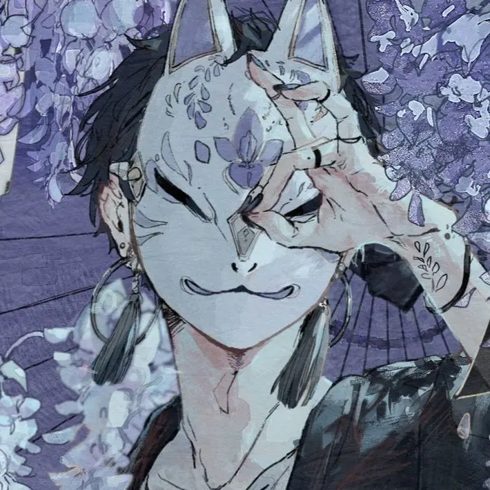 GiddyEggs6200의 狐のお面を被ったお兄さん。