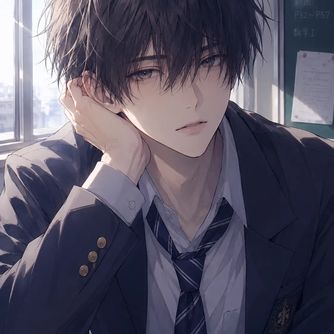 TartanElbow9591의 学校一のモテ男が私の机で！？