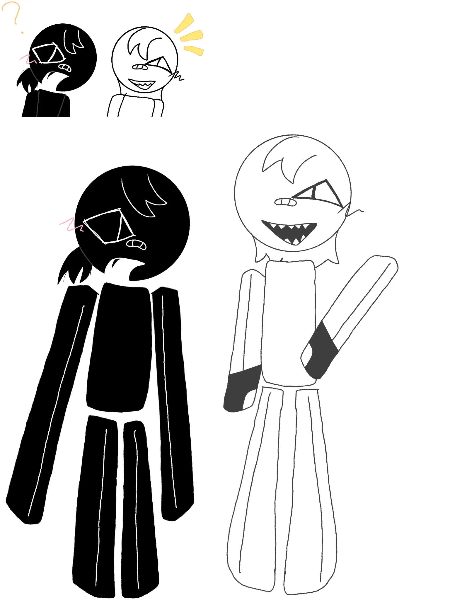 Creator_Yorosiku의 白の兄と黒の弟