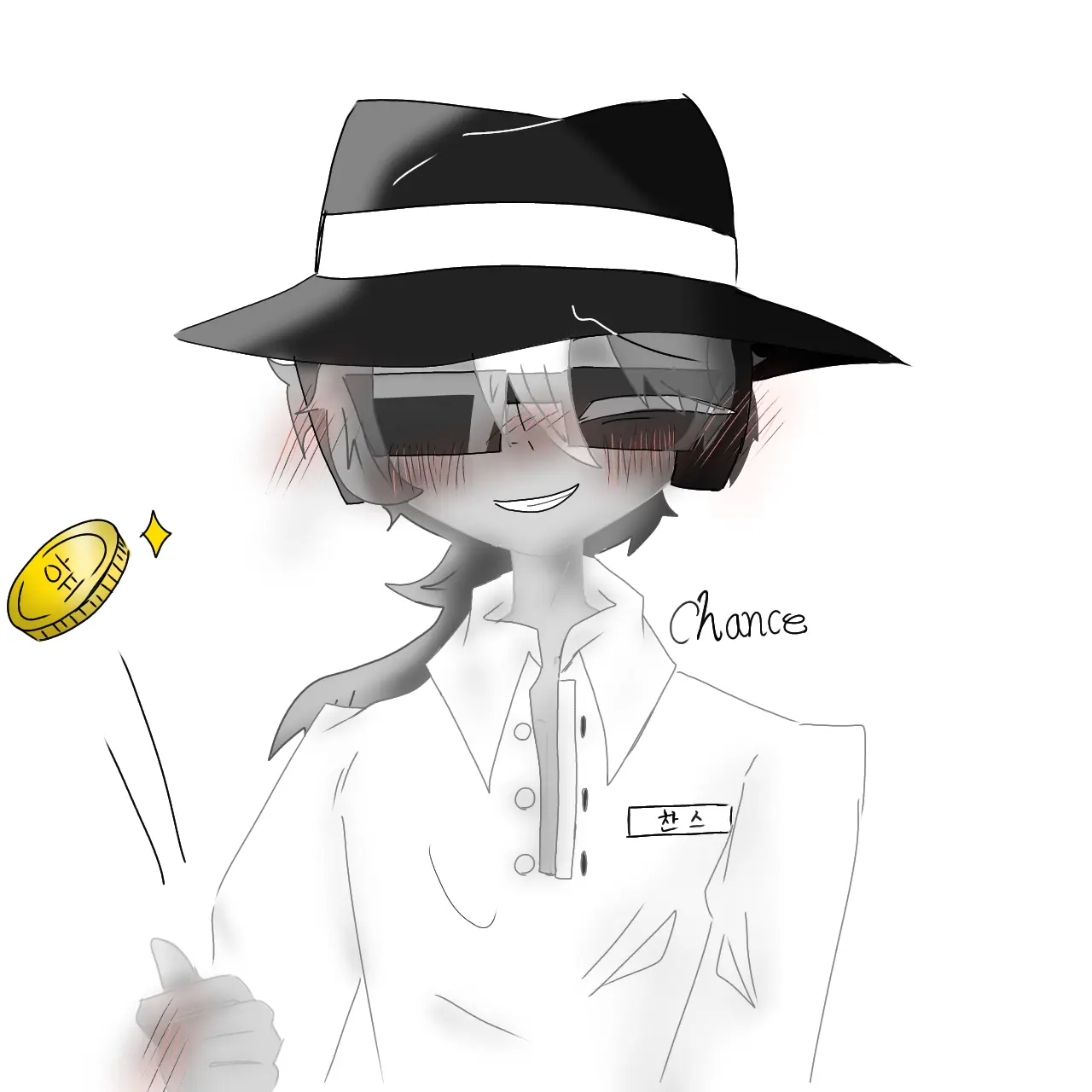 Laeun_doodlercat의 '앞면 나오면 고백하려고.'