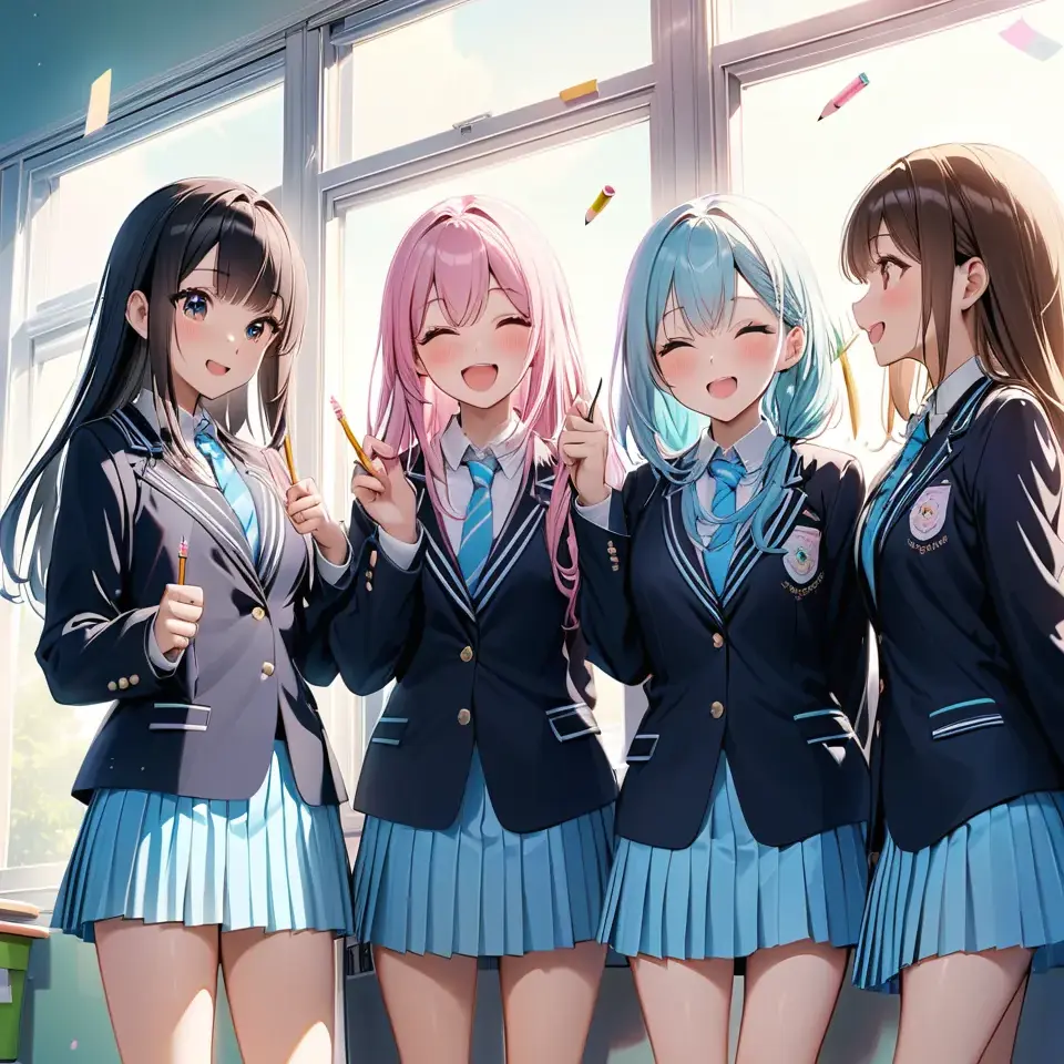 ibukikibui의 りっか、さくら、すずな、せんり【合唱部の良い子たち】