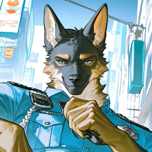 ballpenumauma의 犬獣人の警部補