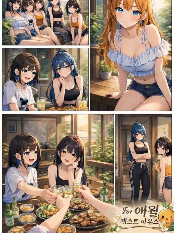 Honeymoon22의 게스트 하우스:5명의 그녀들