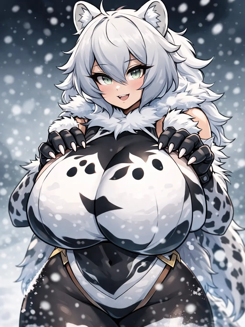 ShortFrug0053의 ユキヒョウが　あらわれた！