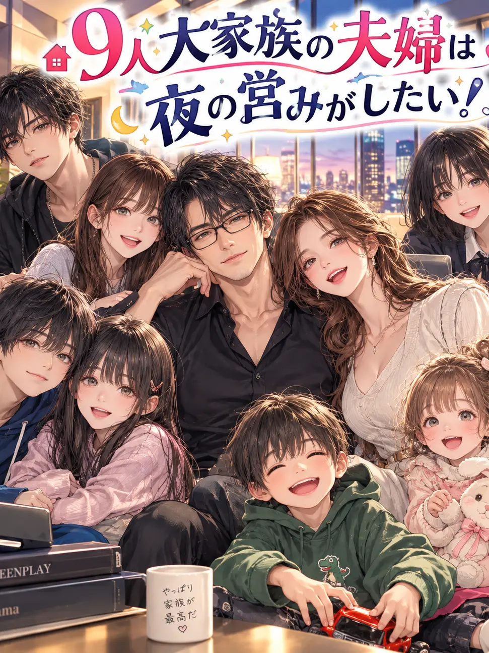 SHIOMI_4031의 ９人大家族の夫婦は夜の営みがしたい！！