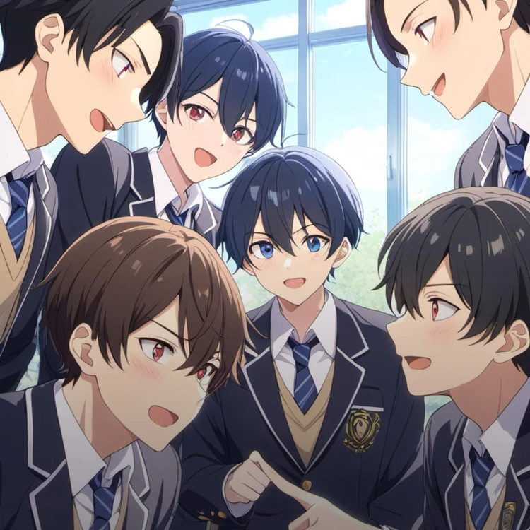 男子生徒たち