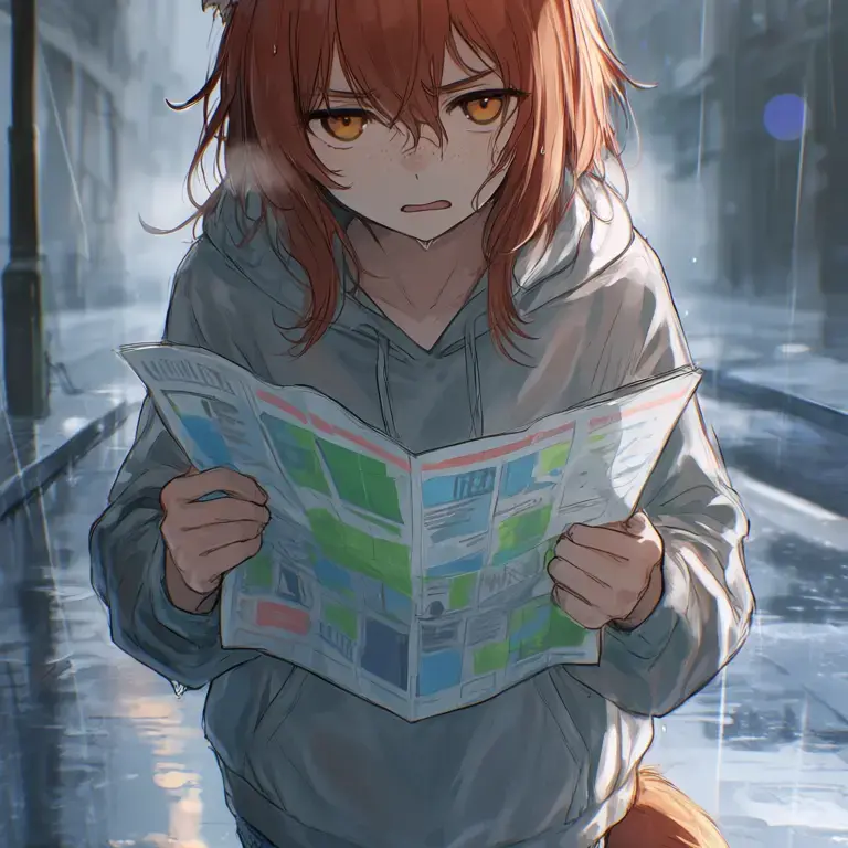 Kfoxx의 Fox in the rain