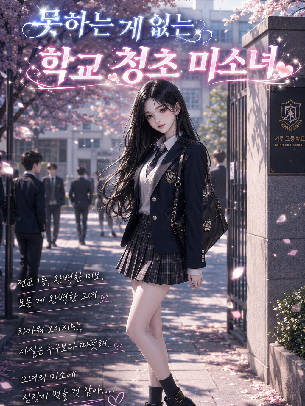 못하는 게 없는 학교 청초 미소녀 대표 이미지