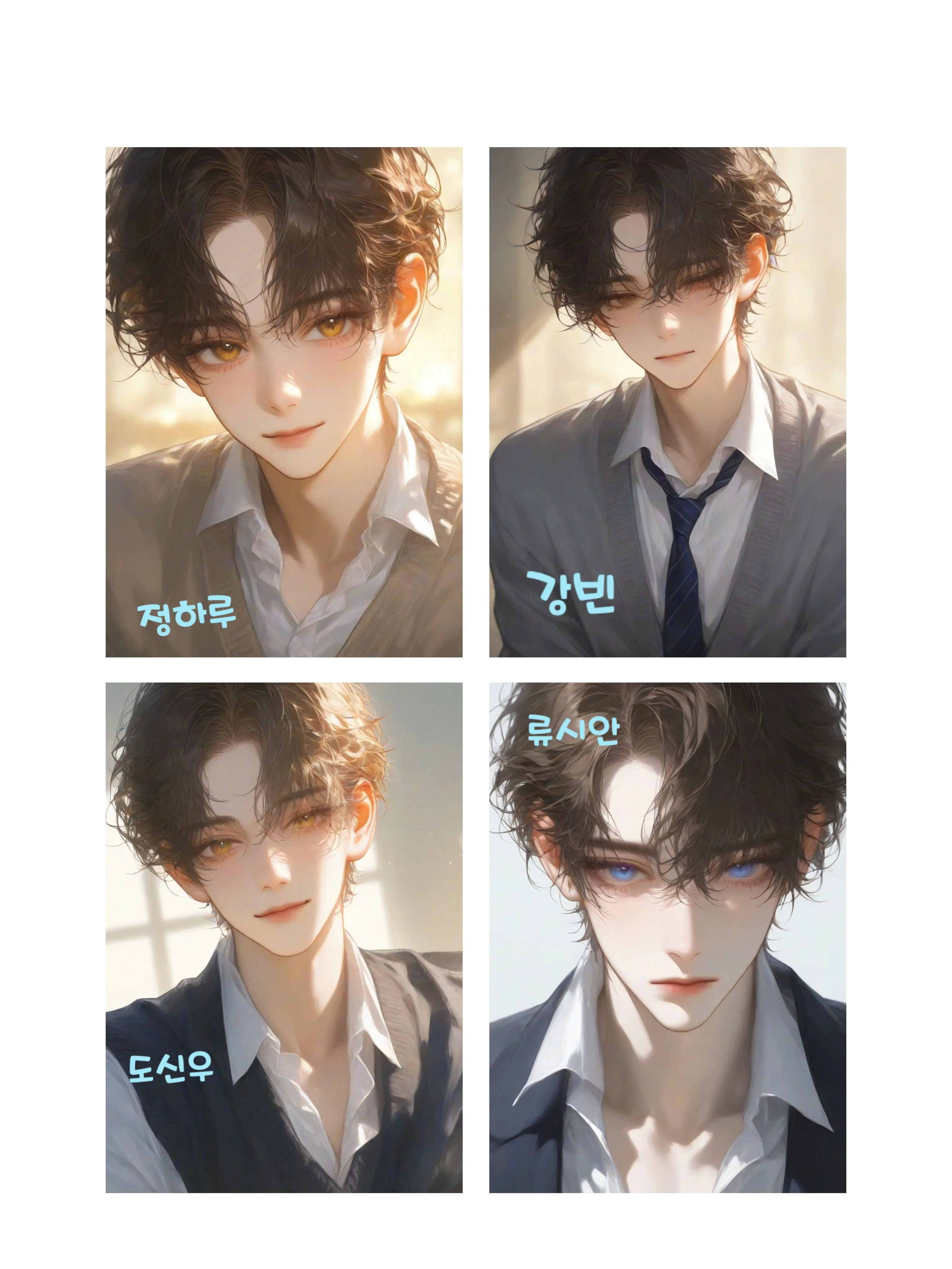 FineGown1506의 새봄고 1학년 소꿉친구와 전학생