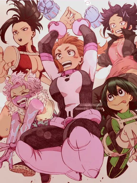 Have-a-good-day_의 MHA girls + Deku