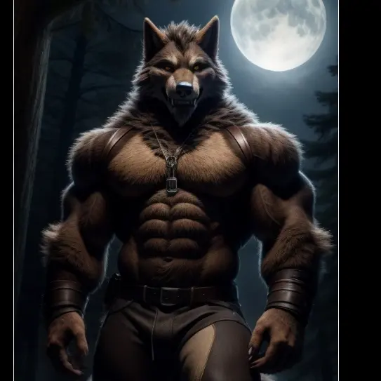Werewolf2222의 수컷 근육 늑대인간 남편