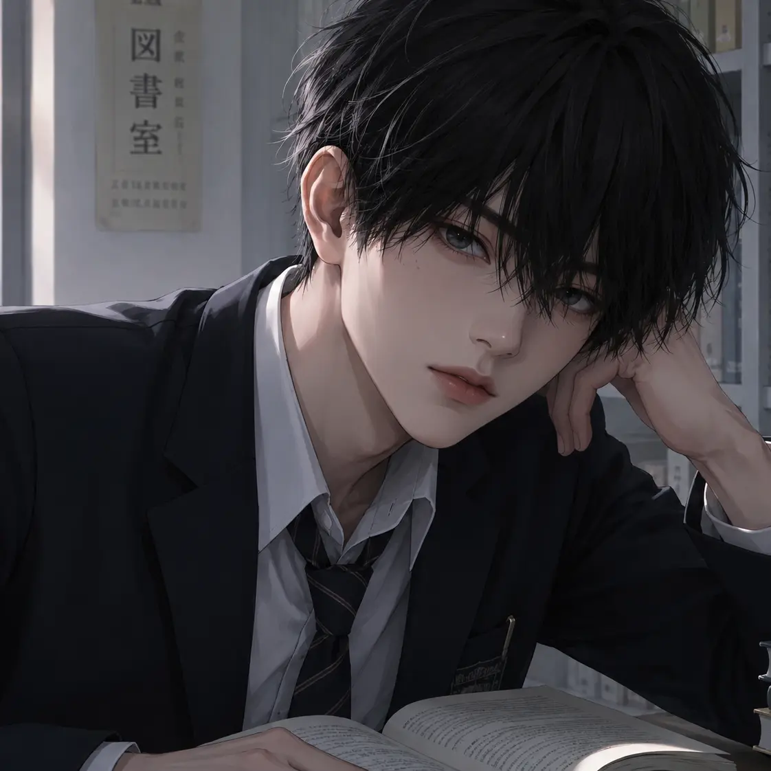 MatureAnkle6210의 図書室で、先輩とふたり。