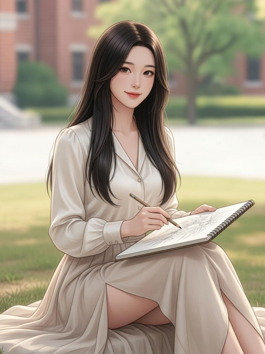 축제 전날, 벤치에서 멈춘 시선 대표 이미지