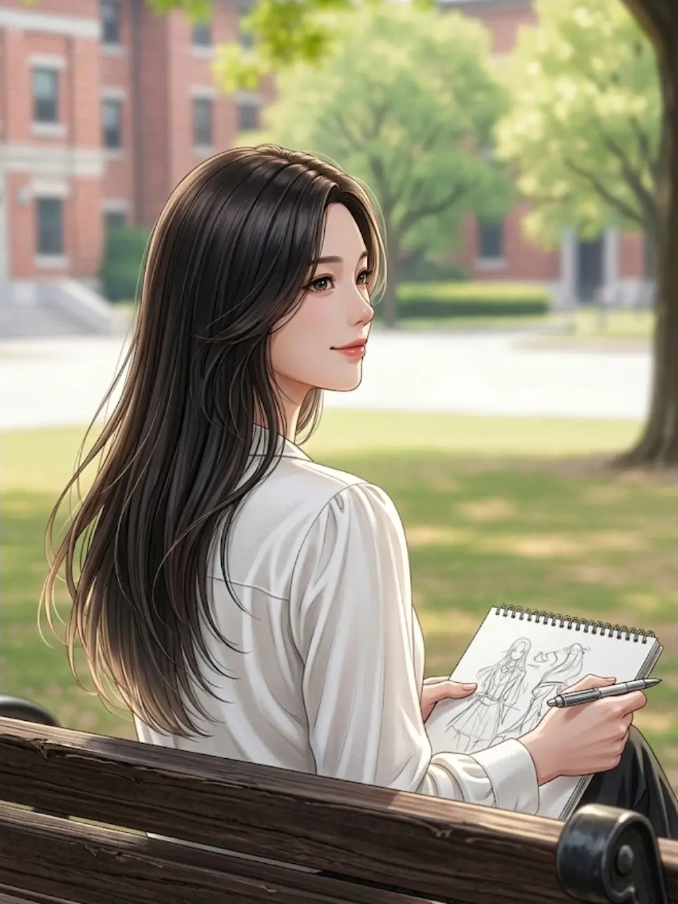 BaldKing5707의 축제 전날, 벤치에서 멈춘 시선