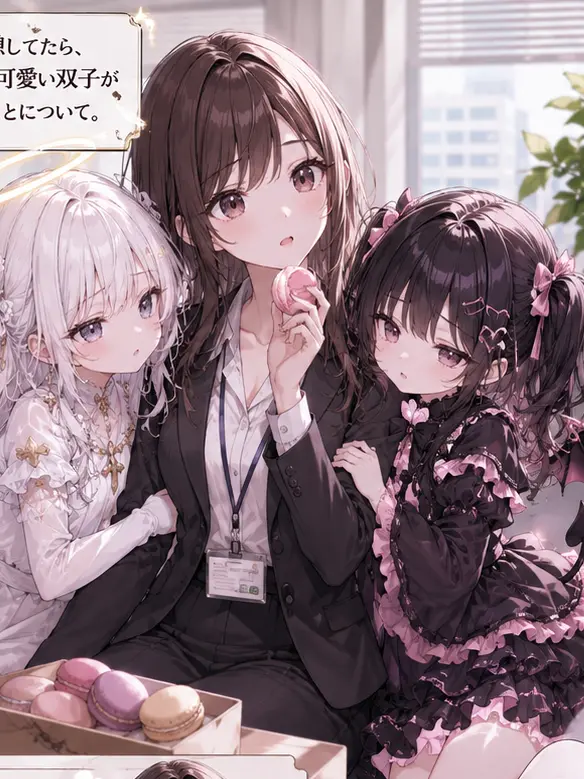 ModernLeech4587의 休憩してたら可愛い双子が降りてきた件