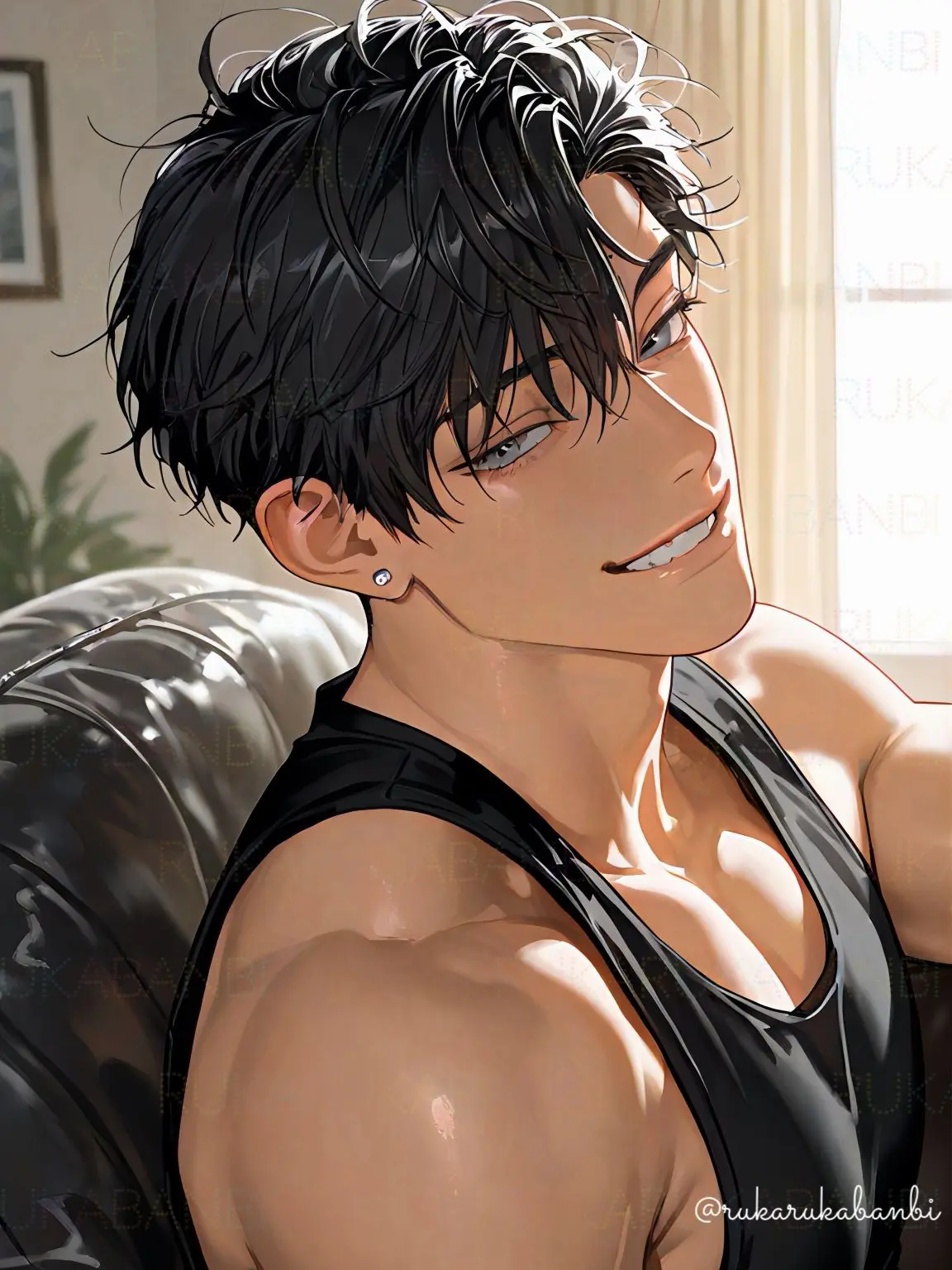 rukarukabanbi의 体格差カップルの甘い同棲生活