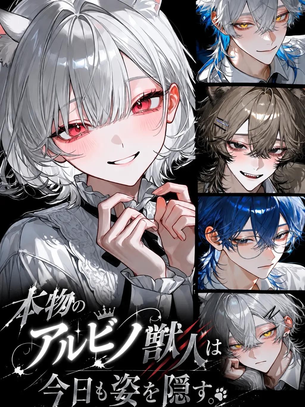 Shark_0525의 本物のアルビノ獣人は今日も姿を隠す。
