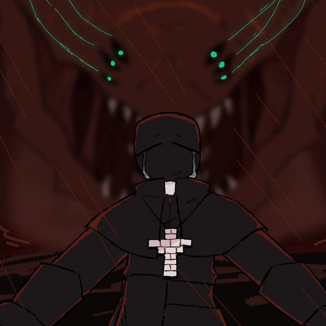 Just_drawer의 핏빛 비 속에서.