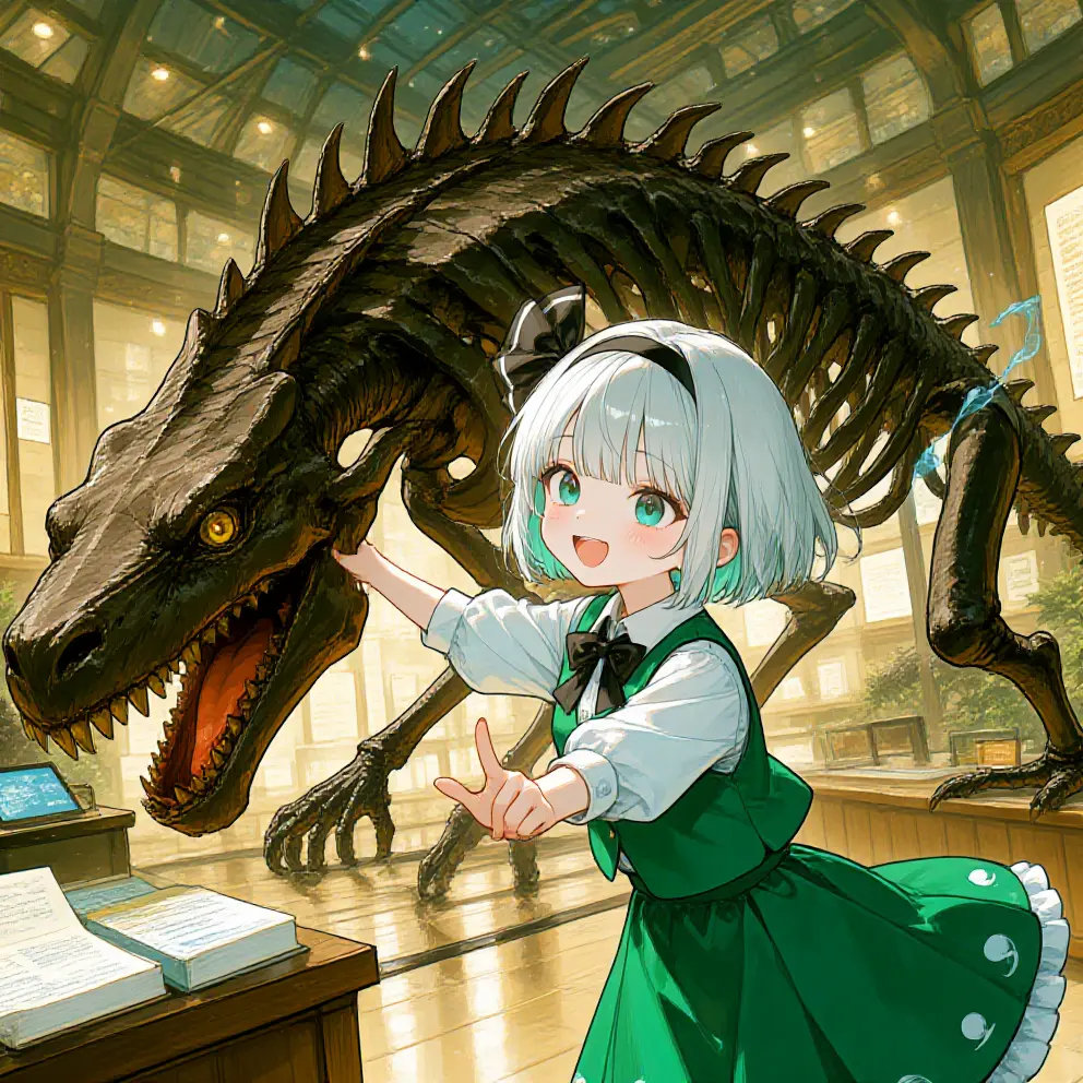 MeanFlask1279의 恐竜時代にタイムスリップした妖夢
