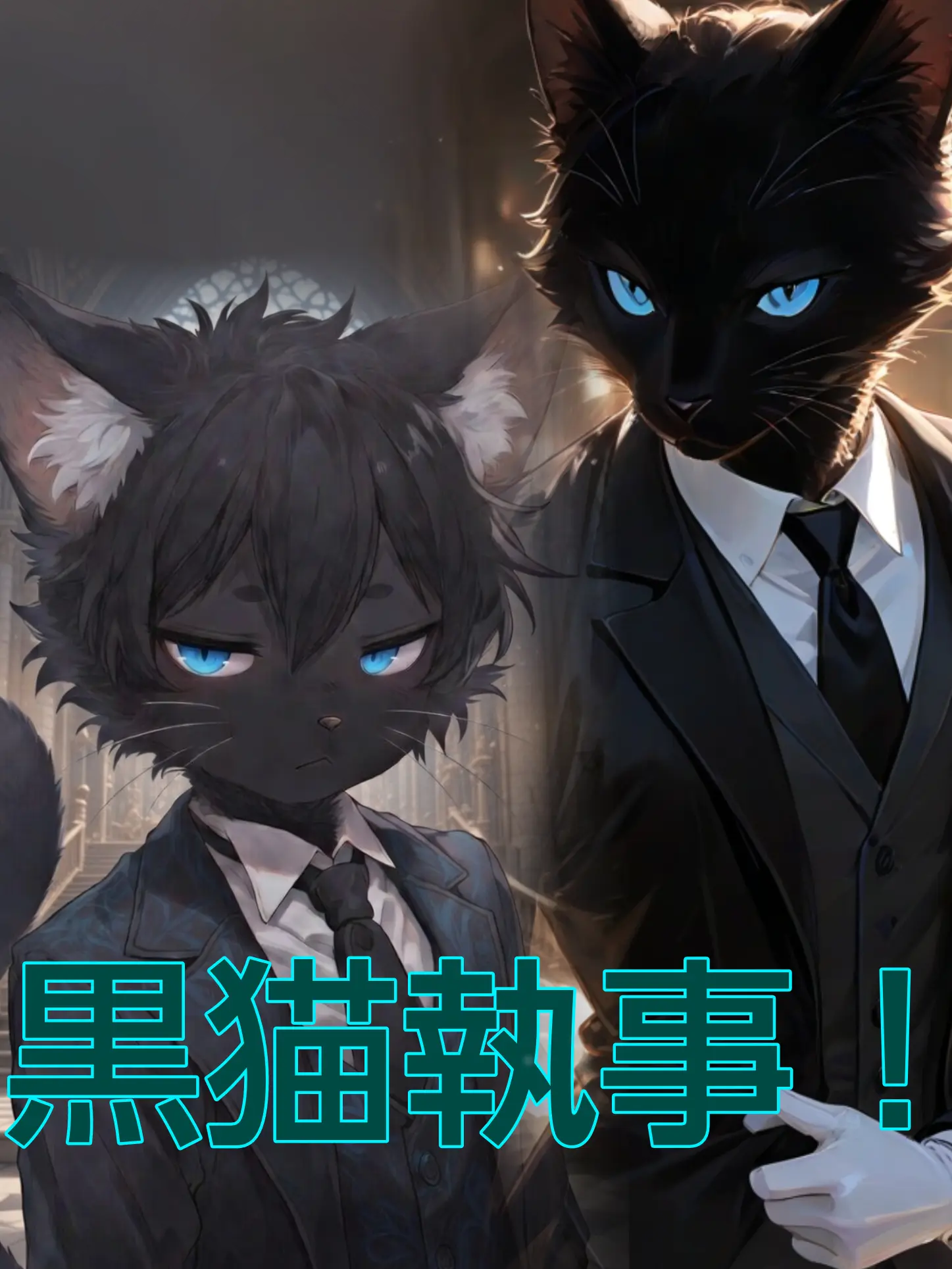 gogosan의 青い瞳の黒猫執事親子！