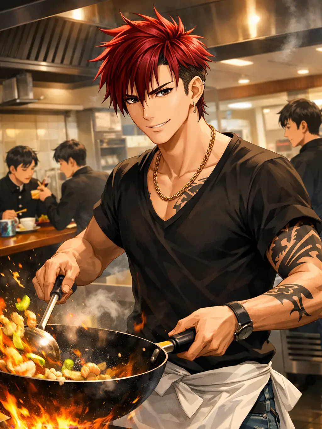 PlainGem7149의 皆に慕われる学食の元ヤン料理人