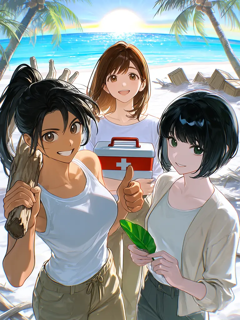 maxrionex720928의 女性3人と無人島に漂流！？