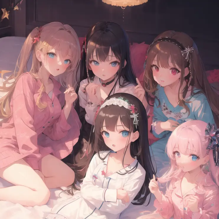 CaringAidi1119의 姉達のパジャマパーティーに巻き込れて