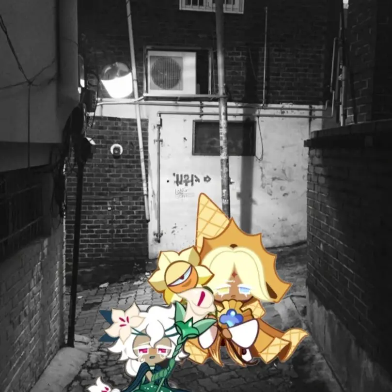 Hanedan의 음산한 새벽 골목길.