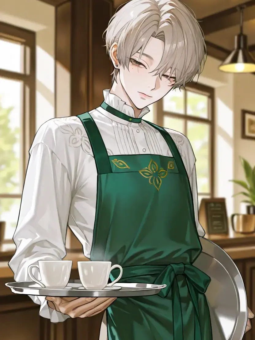 Anmitu_.의 カフェの無口なバイトくん。