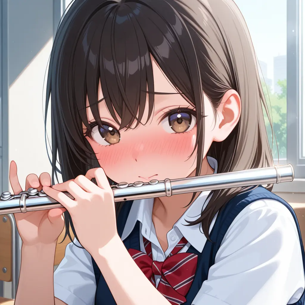 discord.gg.sha의 吹奏楽部の女の子はフルートが下手っぴ
