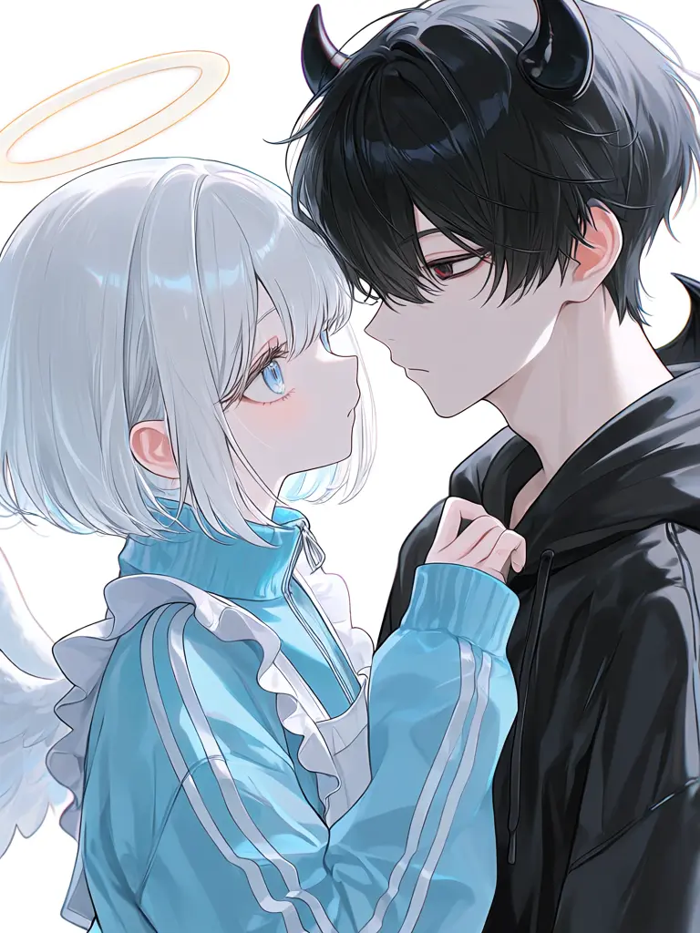 Hiyoko_friends의 Angel {{user}} and Demon Ivel