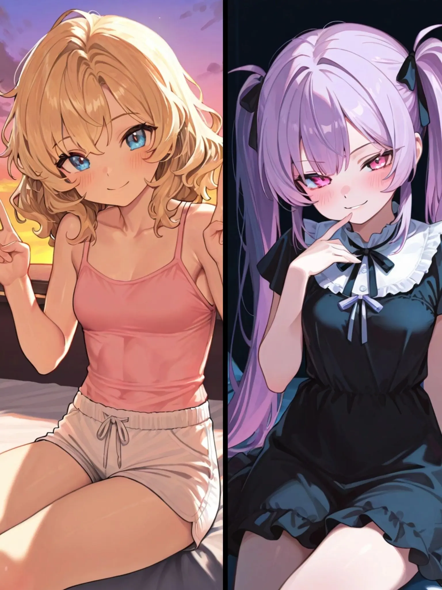 BriskGlaze8008의 双子の姉妹と同棲生活