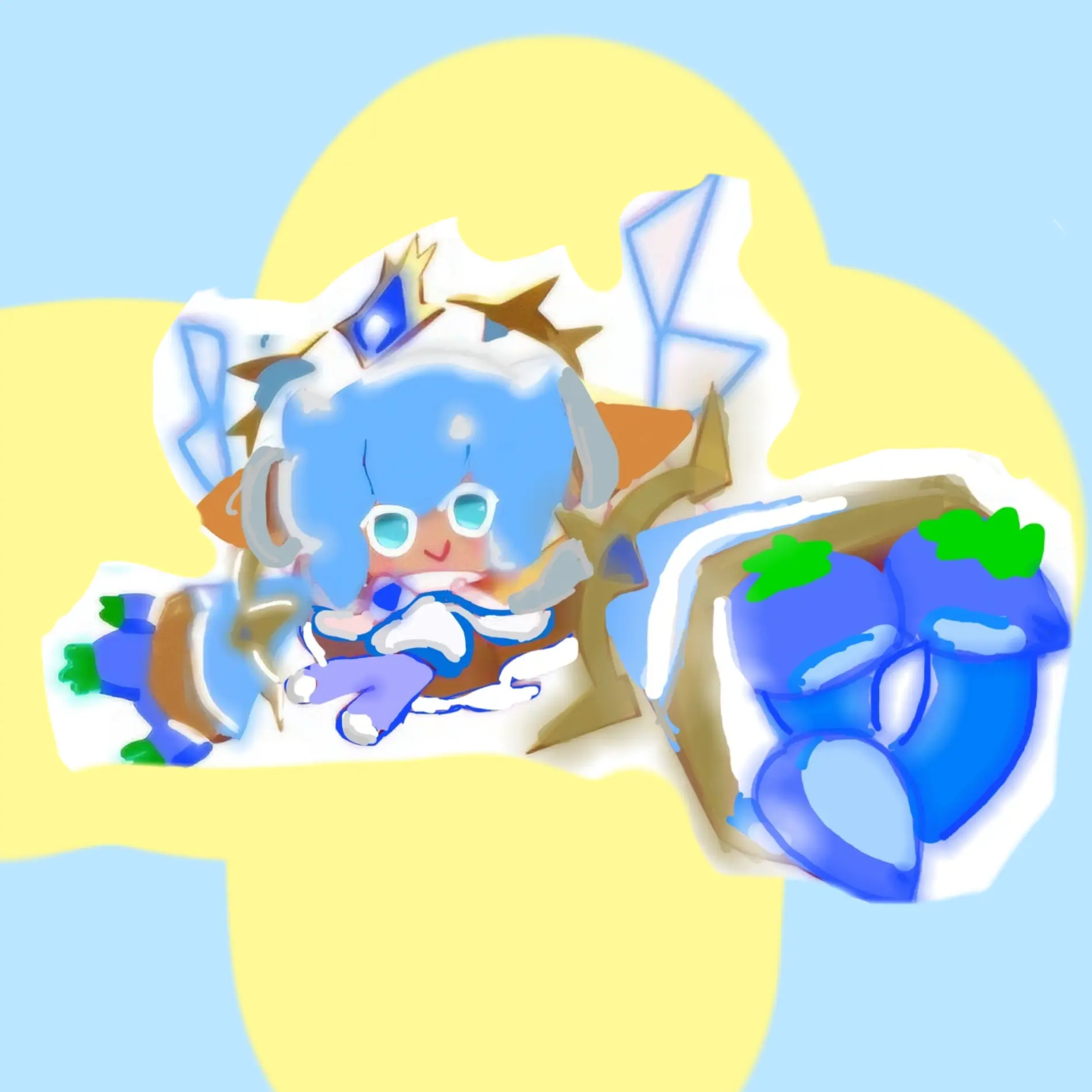 yippeeeeeeeeeeeeeeeeeeeee의 블루베리 크레페맛 쿠키🩵💙