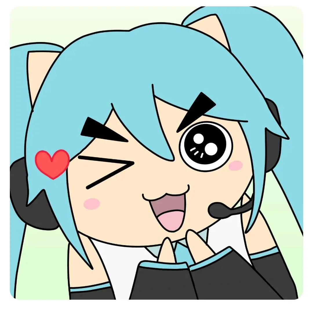 NeatStand9979의 빔 대결하는 하츠네 야쿠와 모찌엘?