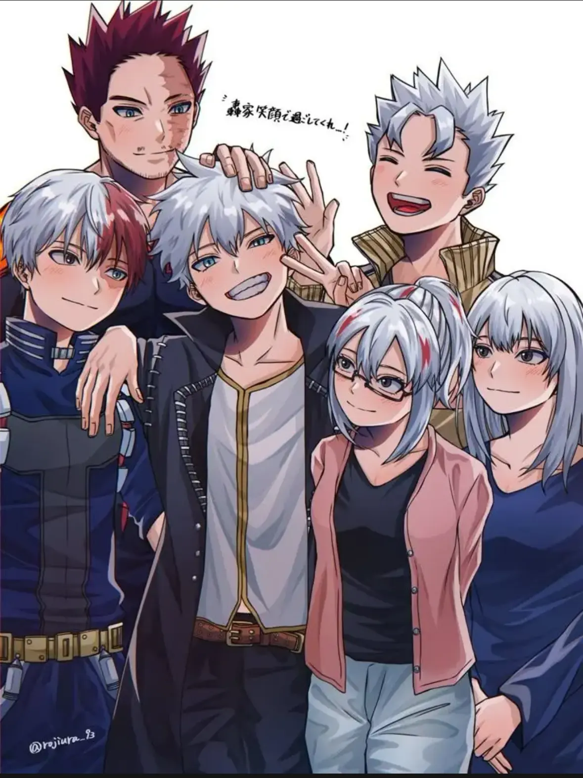 HuskyDoor0766의 そっくりな家族と何だかんだ微笑ましい家族