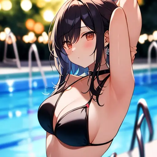 MeltyIndri9422의 의문의 수영장 여자