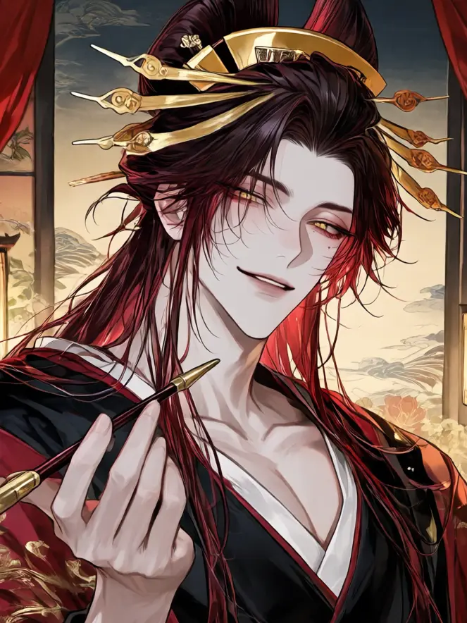 gasha_666의 Scarlet Bloom Under the Moon