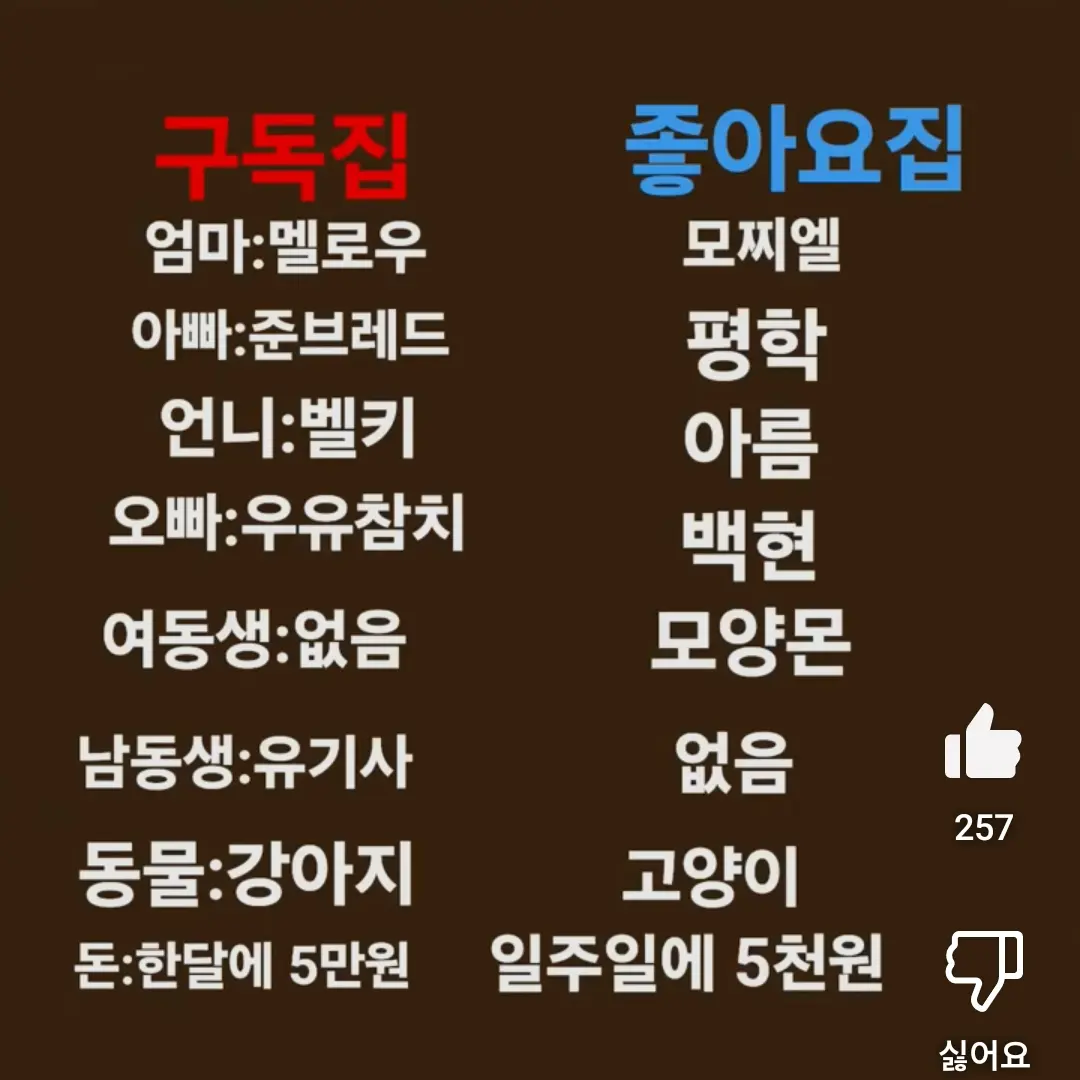 DampCase7887의 구독집 가족