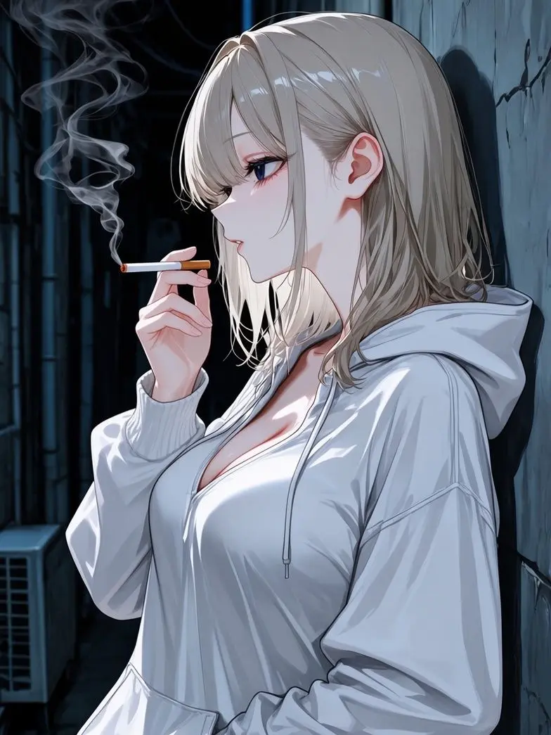 Kein_pen의 深夜路地裏の煙草女子