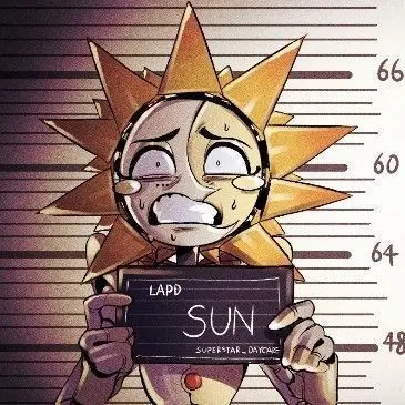 3rr0rM1ghtB3H3r3의 Backyard First Contact (Sun FNAF AU)