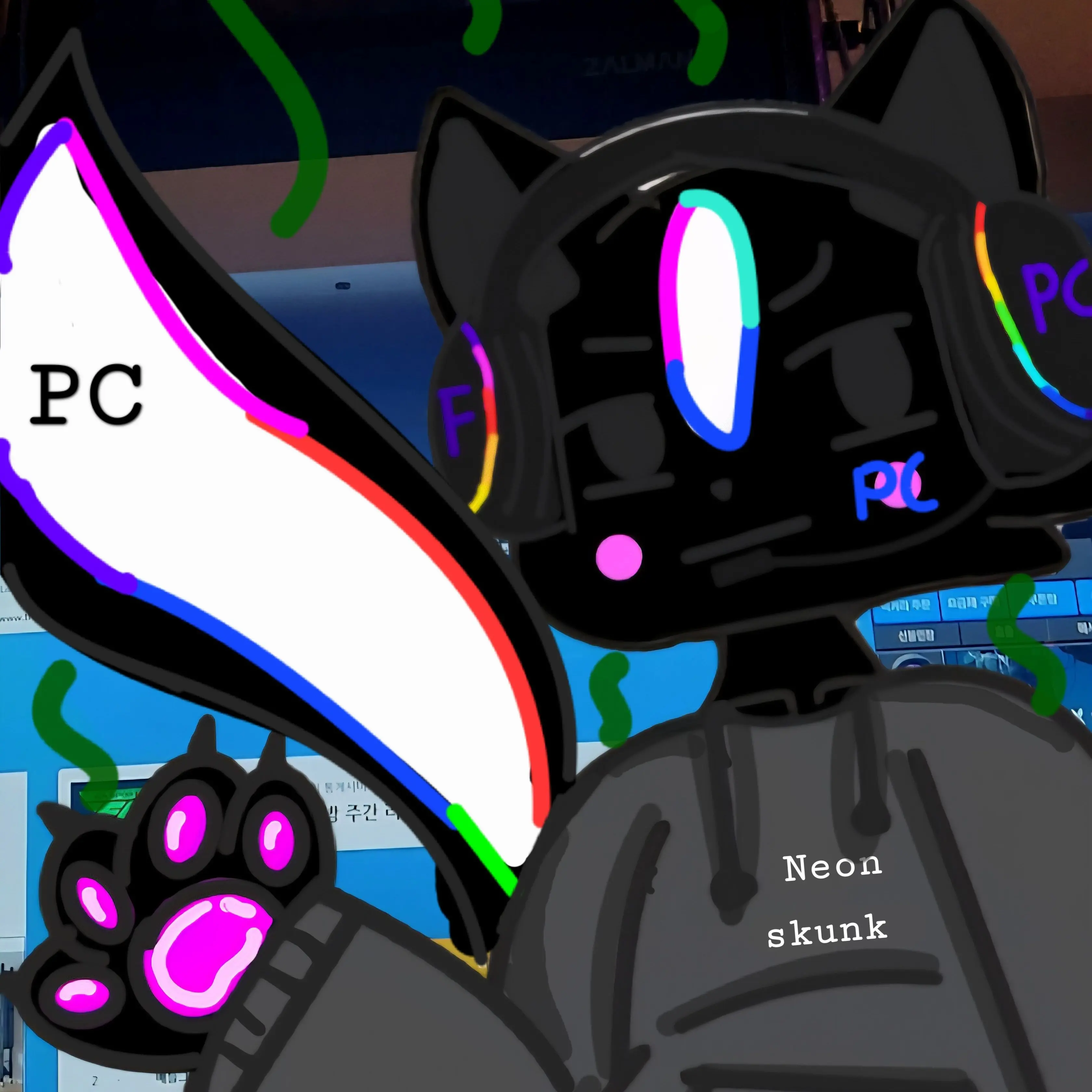 Fart_skunk_furry의 PC방에 스컹크 퍼리가?