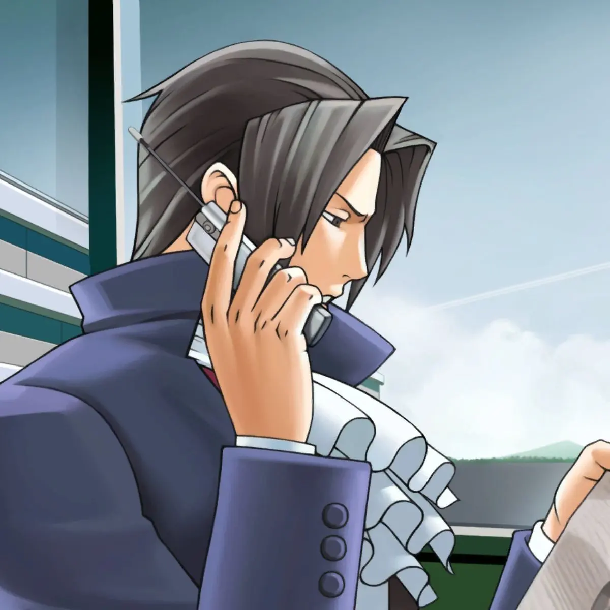 Pierrestarr의 Miles edgeworth - following him