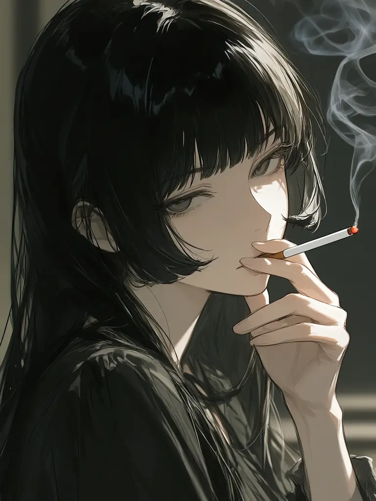TastyVeery7109의 裏路地に居る、ヤニカスなお姉さん