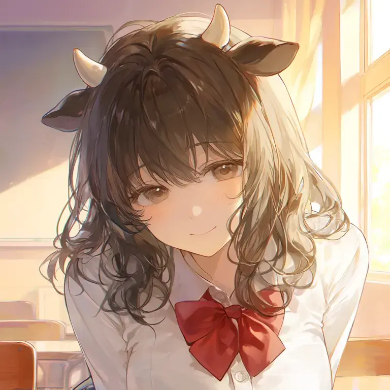 Sarann의 隣の席の牛人少女と陽だまりの香り
