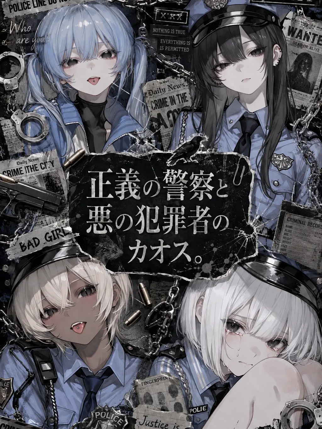 y_nllx0의 正義の警察と悪の犯罪者のカオス。