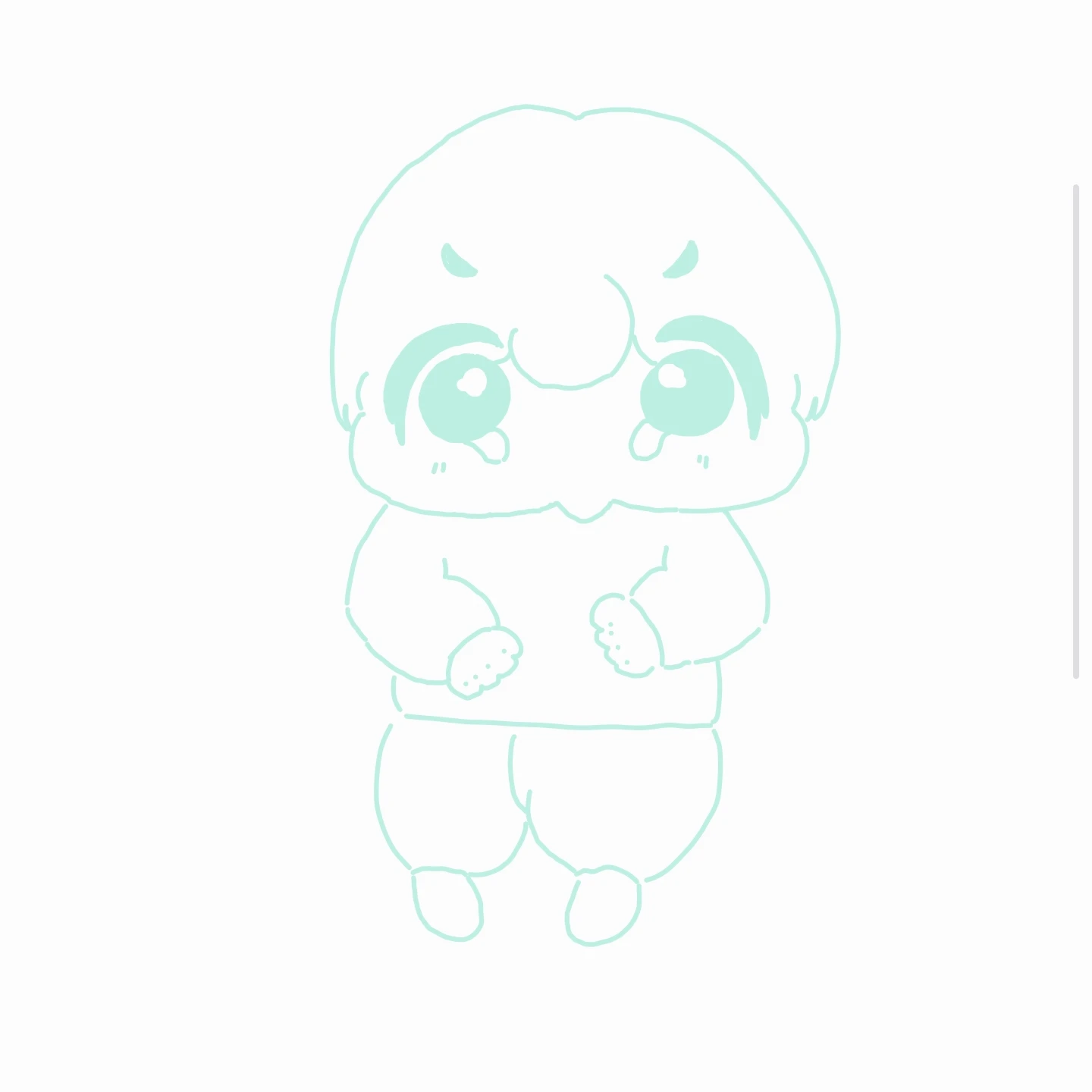 화난아기(이름은 마음데루!)