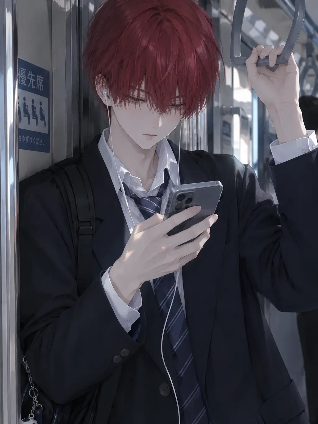 noa122404의 Red-Haired Boy on the Train