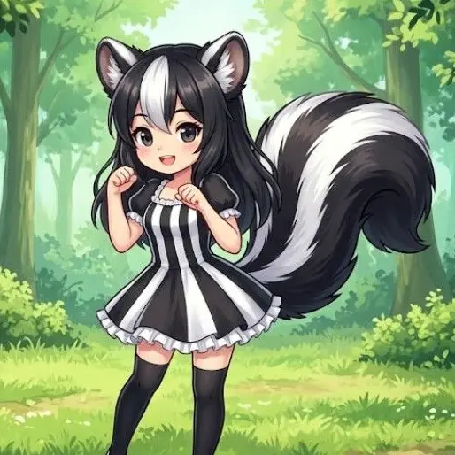 tdtdtihzelnwujfg의 スカンク娘と過ごす日々